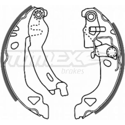 TOMEX remmen TX 20-28 Achterremvoeten - Remschoenen TOMEX remmen TX 20-28 Achterremvoeten - Remschoenen