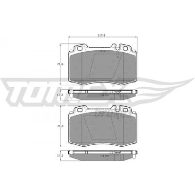 Kit de pastillas de freno TOMEX TX 12-81 - Discos de freno Kit de pastillas de freno TOMEX TX 12-81 - Discos de freno