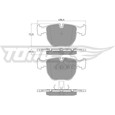 Plaquettes de frein TOMEX TX 13-23 - Kit pour BMW - Publicité Plaquettes de frein TOMEX TX 13-23 - Kit pour BMW - Publicité