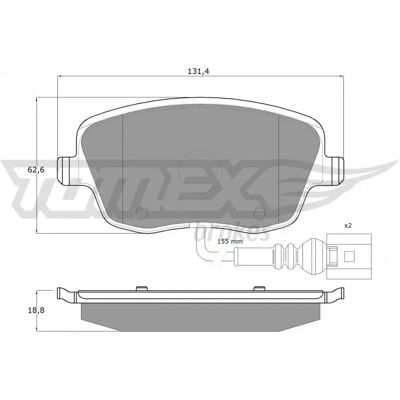 TOMEX brakes TX 13-591 Bremsbeläge vorne - Bremsbeläge TOMEX brakes TX 13-591 Bremsbeläge vorne - Bremsbeläge