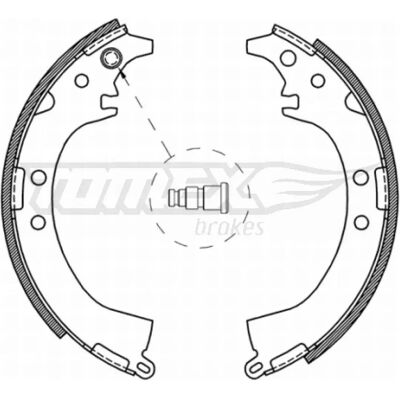 TOMEX remmen TX 21-07 Achterremvoeringen voor Toyota RAV4 I/II, Daihatsu TOMEX remmen TX 21-07 Achterremvoeringen voor Toyota RAV4 I/II, Daihatsu