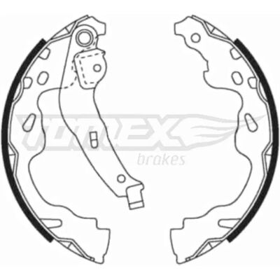 Achteras remblokken TOMEX TX 21-82 - Remmen Achteras remblokken TOMEX TX 21-82 - Remmen