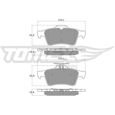 TOMEX brakes TX 14-28 Hinterachse Bremsbeläge Set - Bremsen TOMEX brakes TX 14-28 Hinterachse Bremsbeläge Set - Bremsen