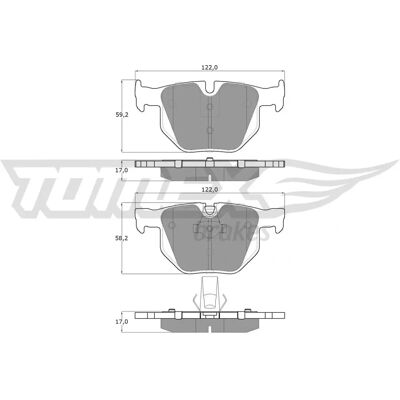 TOMEX Brakes TX 14-81 - Brake Pad Set TOMEX Brakes TX 14-81 - Brake Pad Set