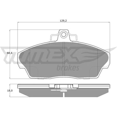 TOMEX brakes TX 15-40 - Bremsbeläge Kit für Land Rover Freelander I TOMEX brakes TX 15-40 - Bremsbeläge Kit für Land Rover Freelander I