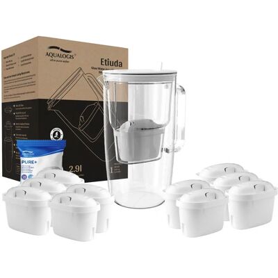 Aqualogis - Etiuda - Biały - 2.9L - Kaniuza filtrująca wody Aqualogis - Etiuda - Biały - 2.9L - Kaniuza filtrująca wody