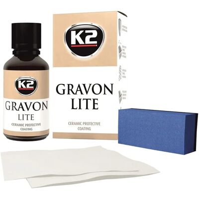 Revestimento cerâmico Gravon Lite - 30ml, Aplicador, Panos Revestimento cerâmico Gravon Lite - 30ml, Aplicador, Panos