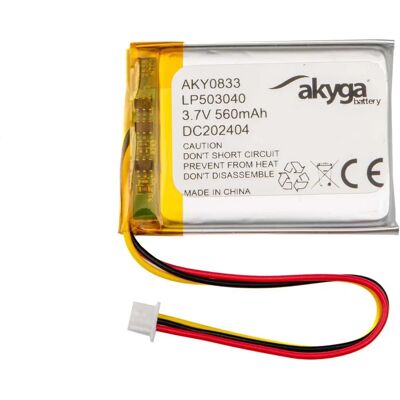 Akyga AKY0833 Sølv Batteri 560mAh - Batteri Akyga AKY0833 Sølv Batteri 560mAh - Batteri
