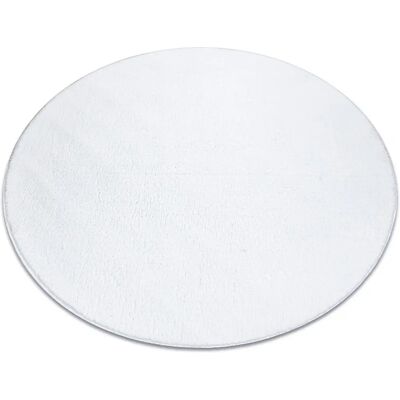 RugsX LINDO Alfombra Blanca Circular Antideslizante y Peluda - Alfombra RugsX LINDO Alfombra Blanca Circular Antideslizante y Peluda - Alfombra