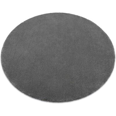 Alfombra Redonda Gris RugsX - Polipropileno, 133 cm, Antideslizante, Para calefacción por suelo radiante Alfombra Redonda Gris RugsX - Polipropileno, 133 cm, Antideslizante, Para calefacción por suelo radiante