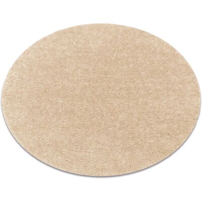 RugsX - Alfombra BUENOS círculo 6652 shaggy crema 100cm - Alfombra RugsX - Alfombra BUENOS círculo 6652 shaggy crema 100cm - Alfombra