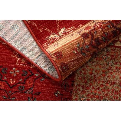 RugsX Μαλλινο χαλί KASHQAI 4327 - Patchwork Βουργουνδίας - Μαλλινο χαλί RugsX Μαλλινο χαλί KASHQAI 4327 - Patchwork Βουργουνδίας - Μαλλινο χαλί