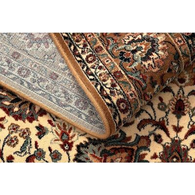RugsX Alfombra de lana KASHQAI 4362 103 Flores - Lana, Beige/Burdeos - Alfombra RugsX Alfombra de lana KASHQAI 4362 103 Flores - Lana, Beige/Burdeos - Alfombra