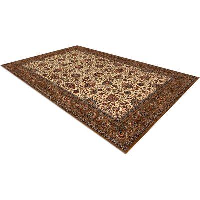 RugsX Alfombra de lana KASHQAI 4362 103 Flores - Lana, beige / burdeos - Alfombra RugsX Alfombra de lana KASHQAI 4362 103 Flores - Lana, beige / burdeos - Alfombra