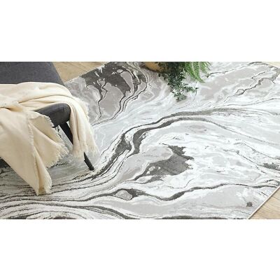 RugsX BLISS Z162BZ253 alfombra - Moderna, abstracta, gris/crema - Alfombra RugsX BLISS Z162BZ253 alfombra - Moderna, abstracta, gris/crema - Alfombra