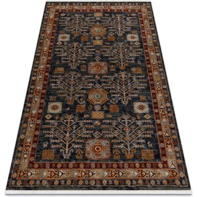 RugsX KESHAN Wool Carpet Navy Blue - Vintage Oriental Rug RugsX KESHAN Wool Carpet Navy Blue - Vintage Oriental Rug
