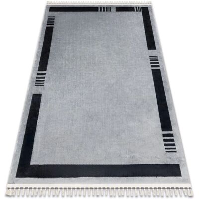 RugsX - Alfombra Moderna de Poliéster Gris - 118x180cm - Alfombra RugsX - Alfombra Moderna de Poliéster Gris - 118x180cm - Alfombra