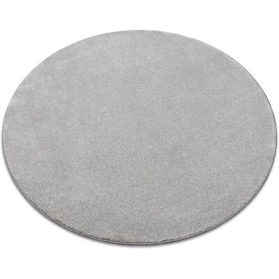 Alfombra redonda gris plateada RugsX - Alfombra Alfombra redonda gris plateada RugsX - Alfombra