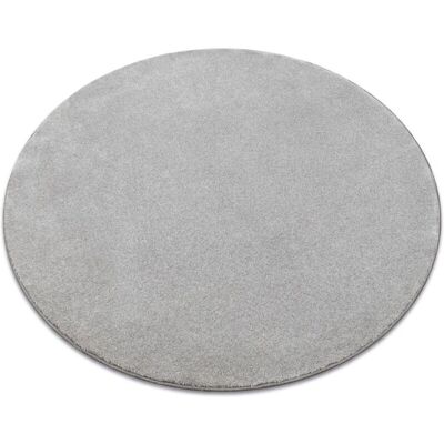 Alfombra RugsX - Círculo Plateado Gris 200cm - Alfombra Alfombra RugsX - Círculo Plateado Gris 200cm - Alfombra