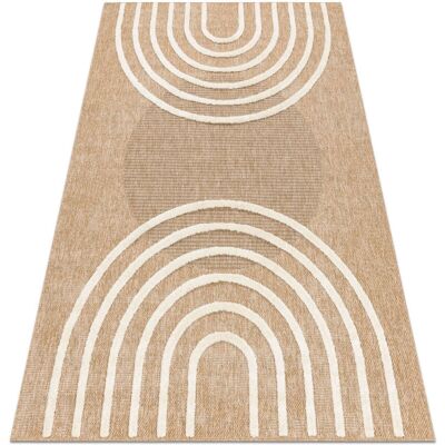 RugsX SPARK 0688A alfombra beige / crema - Geométrico, sisal, estructural - Alfombra RugsX SPARK 0688A alfombra beige / crema - Geométrico, sisal, estructural - Alfombra