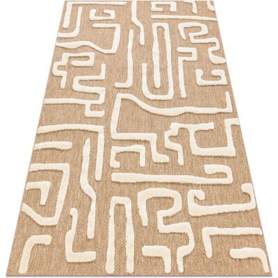 RugsX Spark Χαλί Μπεζ / Κρέμα - Sisal, Γεωμετρικό, Δύο επίπεδα - Χαλί RugsX Spark Χαλί Μπεζ / Κρέμα - Sisal, Γεωμετρικό, Δύο επίπεδα - Χαλί