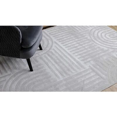RugsX Tapis Balance 1918 Gris - Géométrique, Structurale, Glamour - Publicité RugsX Tapis Balance 1918 Gris - Géométrique, Structurale, Glamour - Publicité