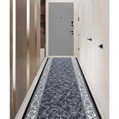 RugsX Runner antideslizante adorno gris - Runner - Diseño antideslizante para calefacción por suelo RugsX Runner antideslizante adorno gris - Runner - Diseño antideslizante para calefacción por suelo