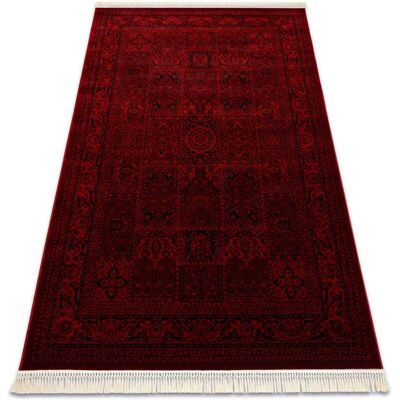 RugsX ORIENT 5365 Alfombra burdeos / negro - Oriental, flecos, 150x230cm RugsX ORIENT 5365 Alfombra burdeos / negro - Oriental, flecos, 150x230cm