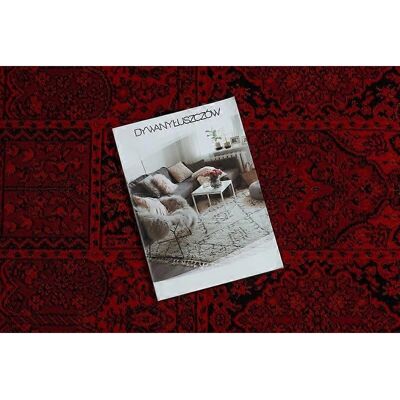 RugsX ORIENT 5365 χαλί μπορντό / μαύρο με φούντες - Χαλί RugsX ORIENT 5365 χαλί μπορντό / μαύρο με φούντες - Χαλί
