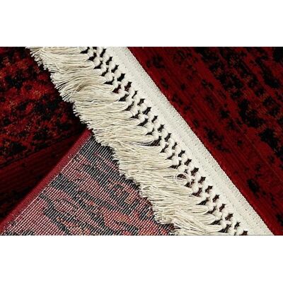 RugsX ORIENT 5820 Χαλί - Βουργουνδίας / Μαύρο Oriental, Ρίγες με Κρόσσια RugsX ORIENT 5820 Χαλί - Βουργουνδίας / Μαύρο Oriental, Ρίγες με Κρόσσια