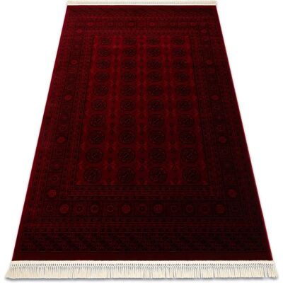 RugsX ORIENT 6889 Tapis bourgogne/noir - Oriental, Franges, 100x200 cm - Publicité RugsX ORIENT 6889 Tapis bourgogne/noir - Oriental, Franges, 100x200 cm - Publicité