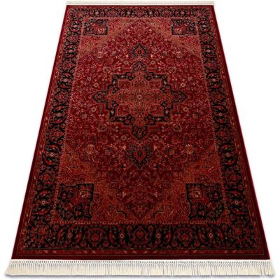 RugsX ORIENT Y307 Tapis - Orientale Classique, Bourgogne/Noir, Franges - Publicité RugsX ORIENT Y307 Tapis - Orientale Classique, Bourgogne/Noir, Franges - Publicité