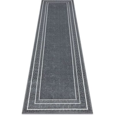 Alfombra RugsX - Clave griega gris glamour 70x250cm Alfombra RugsX - Clave griega gris glamour 70x250cm