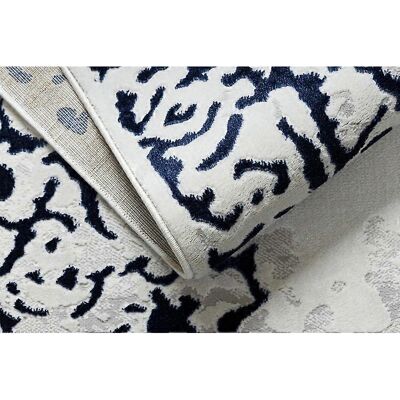 Alfombra Allure 1961 Blanco/Azul - Estilo glamour moderno de RugsX Alfombra Allure 1961 Blanco/Azul - Estilo glamour moderno de RugsX