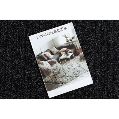 RugsX Ceylon Runner - Anthracite Outdoor/Indoor Anti-slip Mat - Runner 100x430 cm RugsX Ceylon Runner - Anthracite Outdoor/Indoor Anti-slip Mat - Runner 100x430 cm