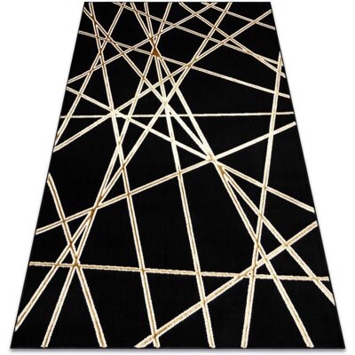 RugsX Alfombra Allure 1964 Geométrica - Negro / Oro - Estilo Moderno RugsX Alfombra Allure 1964 Geométrica - Negro / Oro - Estilo Moderno