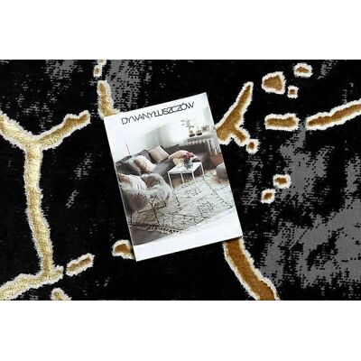 RugsX Μαύρο / Χρυσό Allure 1967 Χαλί - Glamour, Μοντέρνο, Μάρμαρο - Χαλί RugsX Μαύρο / Χρυσό Allure 1967 Χαλί - Glamour, Μοντέρνο, Μάρμαρο - Χαλί