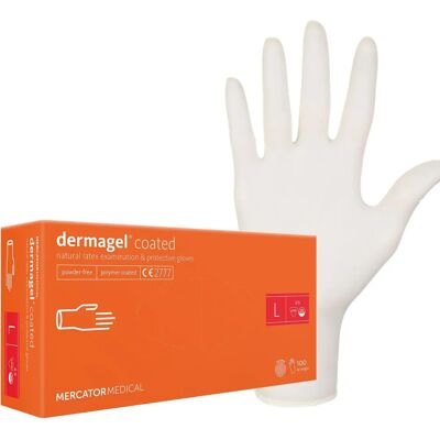 Gants en latex Mercator Dermagel - M - Publicité Gants en latex Mercator Dermagel - M - Publicité