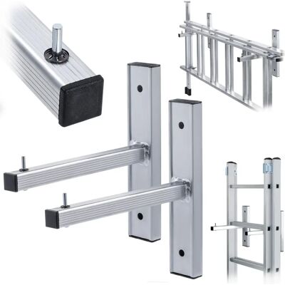 KADAX Aluminiowy Wieszak na Ścianę - 80kg - Uchwyt na Drabinę KADAX Aluminiowy Wieszak na Ścianę - 80kg - Uchwyt na Drabinę