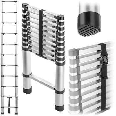 KADAX - Drabina aluminiowa teleskopowa - 11 stopni - 125 kg KADAX - Drabina aluminiowa teleskopowa - 11 stopni - 125 kg