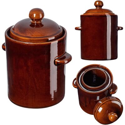 KADAX Pentola per Sottaceti 10L con Coperchio - Utensile da Cucina KADAX Pentola per Sottaceti 10L con Coperchio - Utensile da Cucina