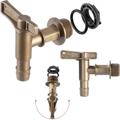 KADAX Regenwassertank Wasserhahn Ventil Kupplung - Wassermanagement 3/4" KADAX Regenwassertank Wasserhahn Ventil Kupplung - Wassermanagement 3/4"
