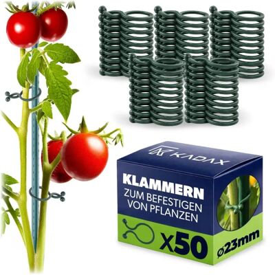 KADAX Tomato Plant Clips - Supports for Bean Shoots 23mm - 50 pcs KADAX Tomato Plant Clips - Supports for Bean Shoots 23mm - 50 pcs