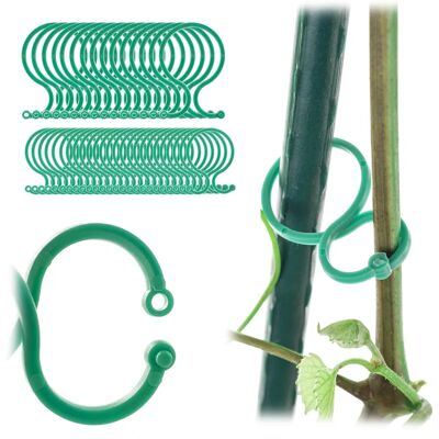 KADAX Tomato Plant Clips - Support for Stems & Shoots - 3/4cm - 40pcs KADAX Tomato Plant Clips - Support for Stems & Shoots - 3/4cm - 40pcs