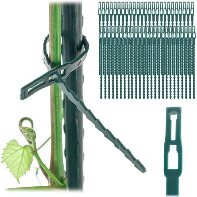 KADAX Green Zip Ties for Plants 16.5cm - 50pcs KADAX Green Zip Ties for Plants 16.5cm - 50pcs