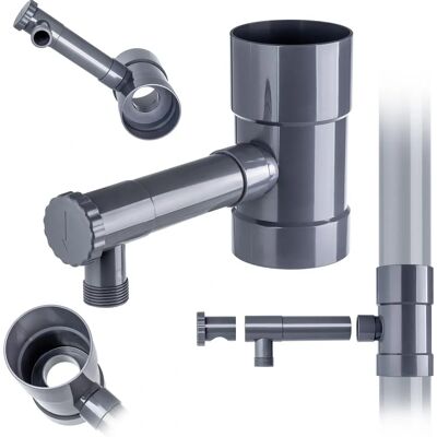 Raccoglitore di acqua piovana KADAX - 90mm con valvola di gronda Raccoglitore di acqua piovana KADAX - 90mm con valvola di gronda