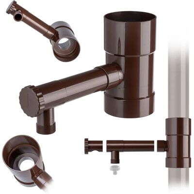 KADAX Regenwassersammler - Ventil, PVC & Metall, Braun - 90mm KADAX Regenwassersammler - Ventil, PVC & Metall, Braun - 90mm