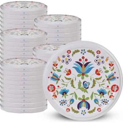 KADAX 50x Jar Lids - Fits 82mm Glass Jars - Food Safe Seal KADAX 50x Jar Lids - Fits 82mm Glass Jars - Food Safe Seal