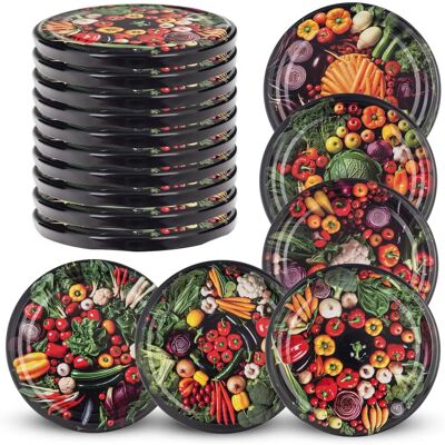 KADAX 10x Jar caps fi 82 - Jar lids preserves KADAX 10x Jar caps fi 82 - Jar lids preserves