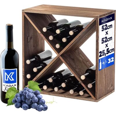 Kadax - Porte-bouteilles Bois 32 Bouteilles Placard 60cm - Publicité Kadax - Porte-bouteilles Bois 32 Bouteilles Placard 60cm - Publicité
